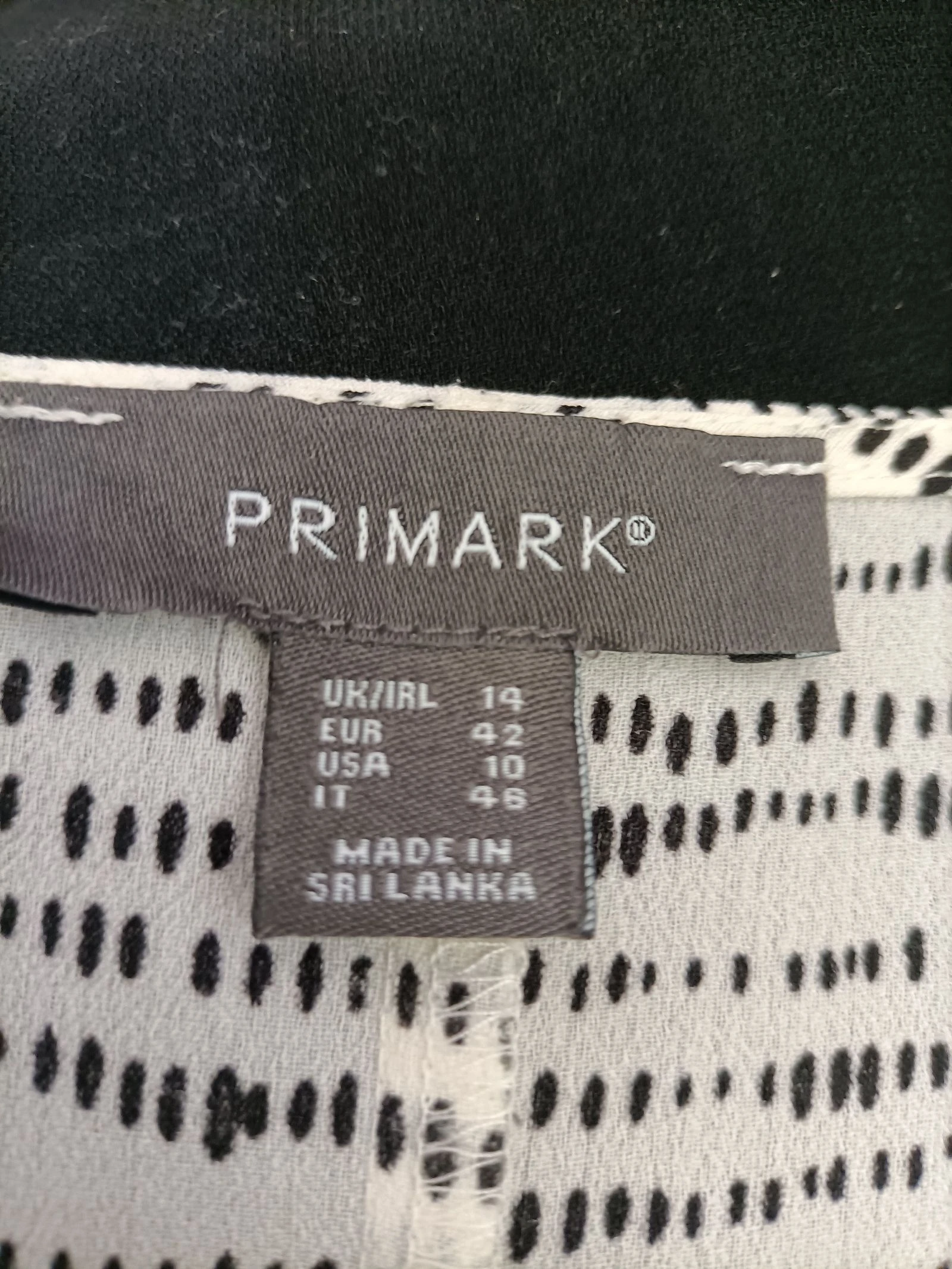 Graphic Printed Blouse / Dots Primark – Size 42 – photo 5